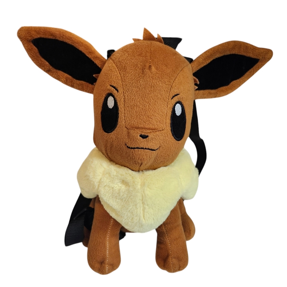 Pokemon Eevee 14" Plush Backpack Back Pack Tote Bag by Nintendo 2017 Game Freak
